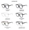 TR90 Korean-Style Large Frame Blue Light-Blocking Mung Bean Eyeglasses 8015