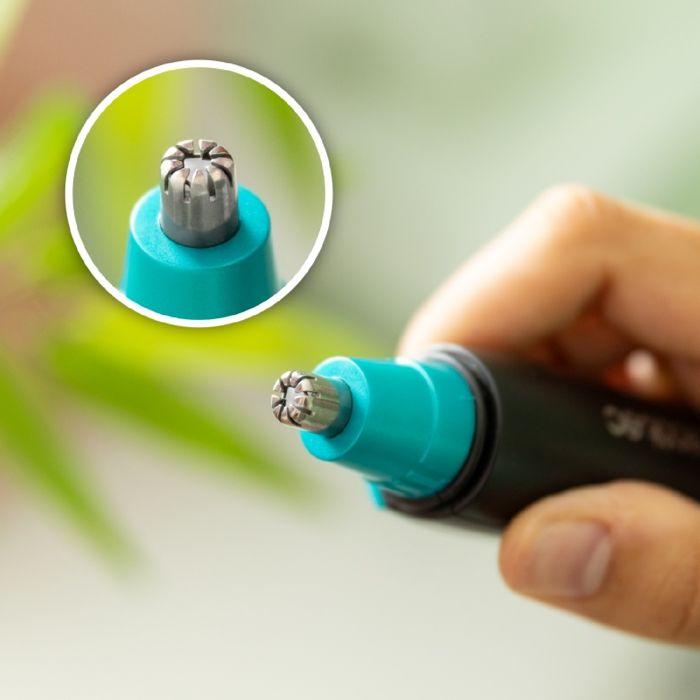 Cecotec tondeuse à cheveux de nez et d'oreilles sans fil bamba precisioncare nosetrim. tondeuse avec lame acier inox