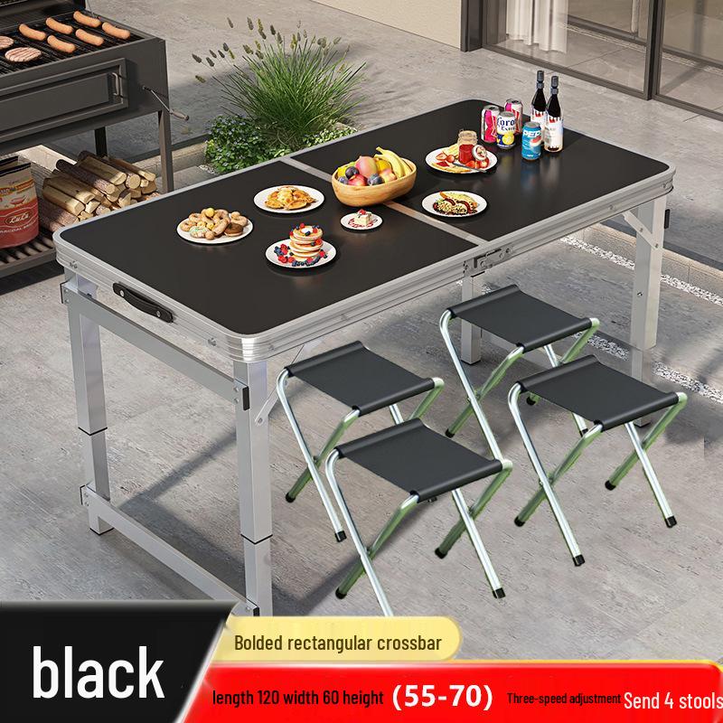 Aluminum Alloy Portable Folding Table and Chairs for Outdoor Market Promotions