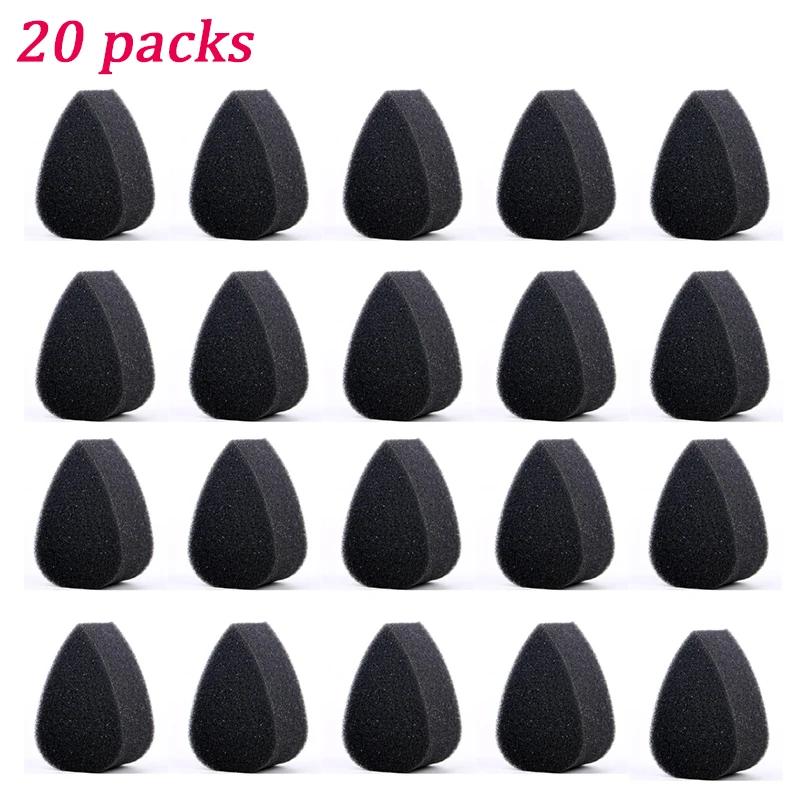 Facial painting sponge, art painting sponge, black makeup sponge block, water droplet semi-circular sponge