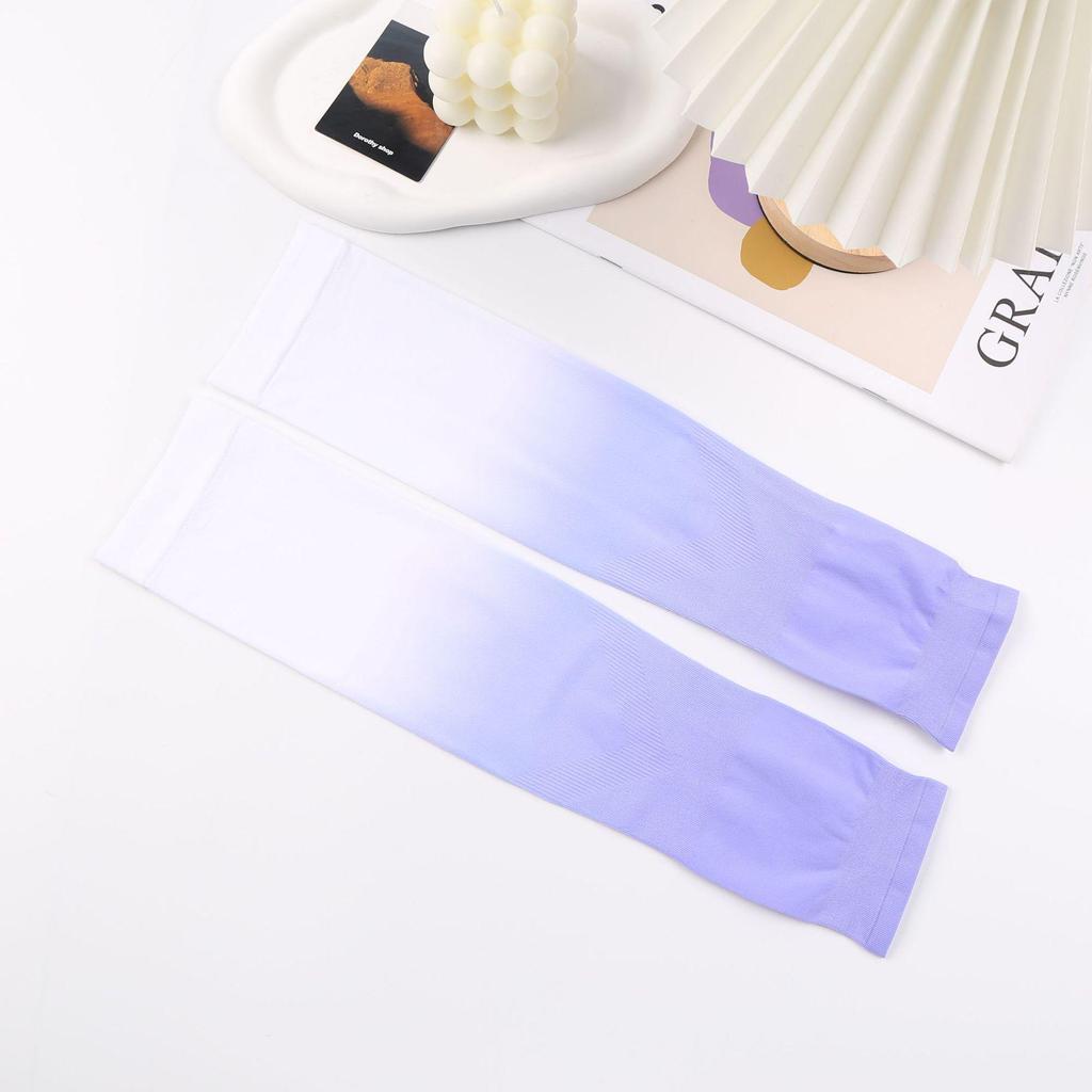 Gradient UV Protection Ice Silk Sleeves for Men & Women - Korean Style