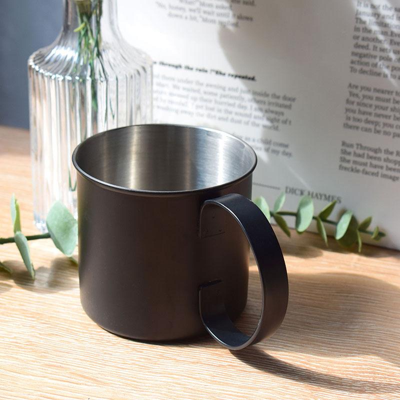 304 stainless steel large capacity single layer beer mug office desktop mug