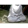 Statua di Buddha da Giardino Vintage da 9 Pollici Statuetta Scultura Buddismo Zen da Interno Esterno Giardino Decorazione Ornamento per Casa Ufficio Negozio