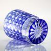 GREEM MARKET Wooden box included Crafts Glasswork Kiriko Glass Cup Shochu Glass Chrysanthemum connection pattern Kiriko glass Product GMS02236NW