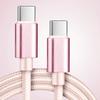 66W Cable Nylon 1A Fast Charging Cable USB C To Type C Charging 1m 1m 1m Cable for Iphone 11 16 Pro Max Samsung S11 Xiaomi OPPO