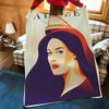 Music A-Adele Throw Flannel Cozy Print Blanket, Portable, Durable Machine Washable cute Cool