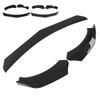 Front Bumper Lip Spoiler 4 Parts Form Universal Modification Aggressive Decoration