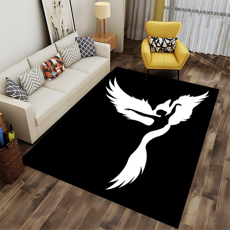 Dancing Angel with Wings Carpet suitable as a non-slip mat for the living room or bedroom sofa