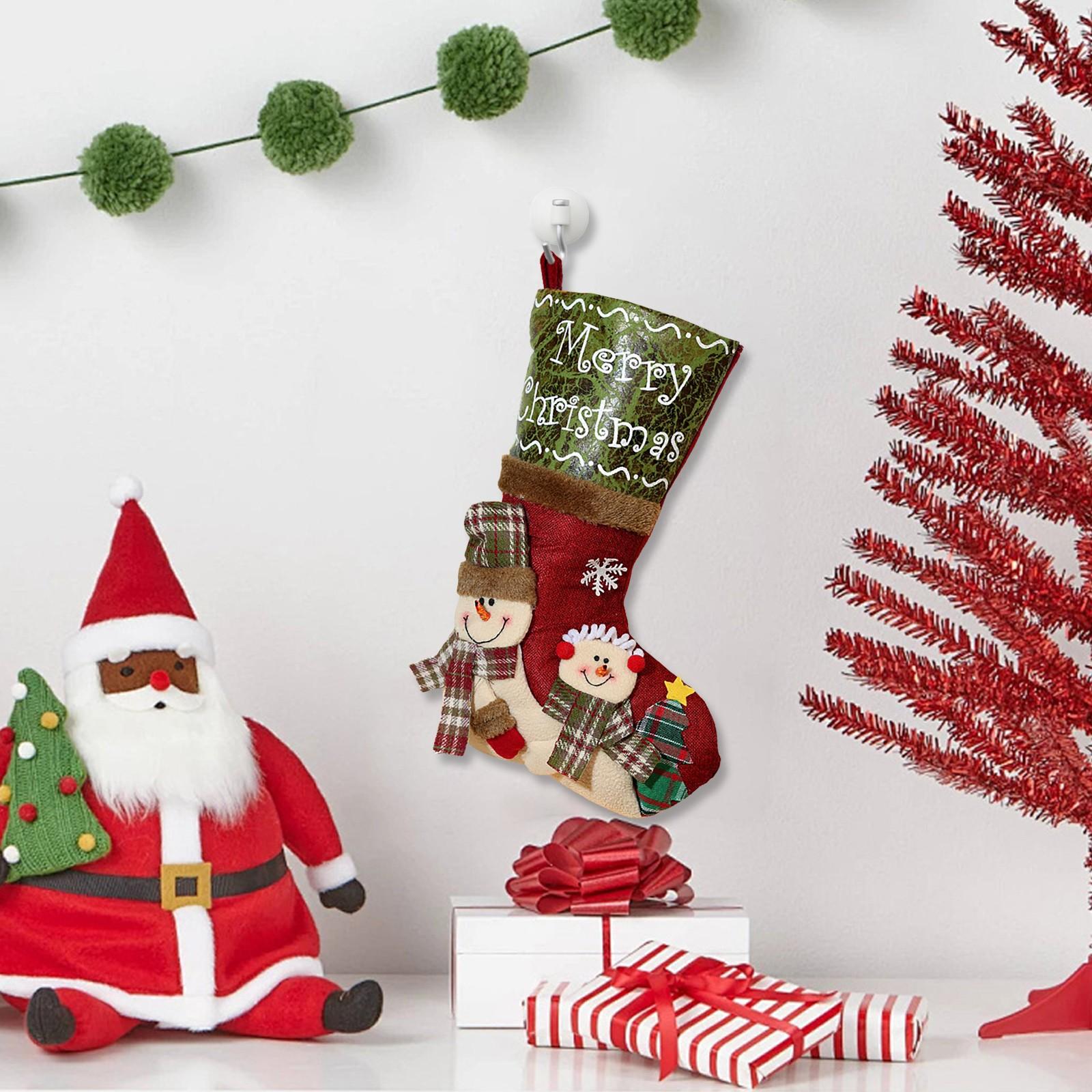 

Рождественские украшения Рождественские елочные украшения Рождественские носки Подарочные пакеты Рождественские пакеты Конфетные пакеты One Size красный