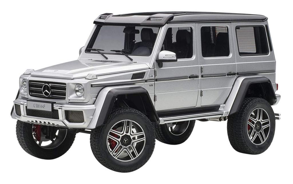 AUTOart G500 Squared Silver Finished Product 1/18 Mercedes-Benz 4×4