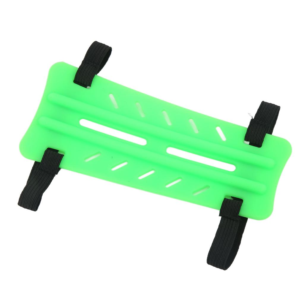 Archery Arm Guard Rubber Arm Protector Hunting Accessories with 2 Strap Buckles for Adults Children Green
