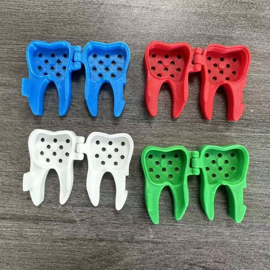 5Pcs Toothbrush Head Box Travel Toothbrush Head Case Tooth-Shaped Protective Box with Lid for Home