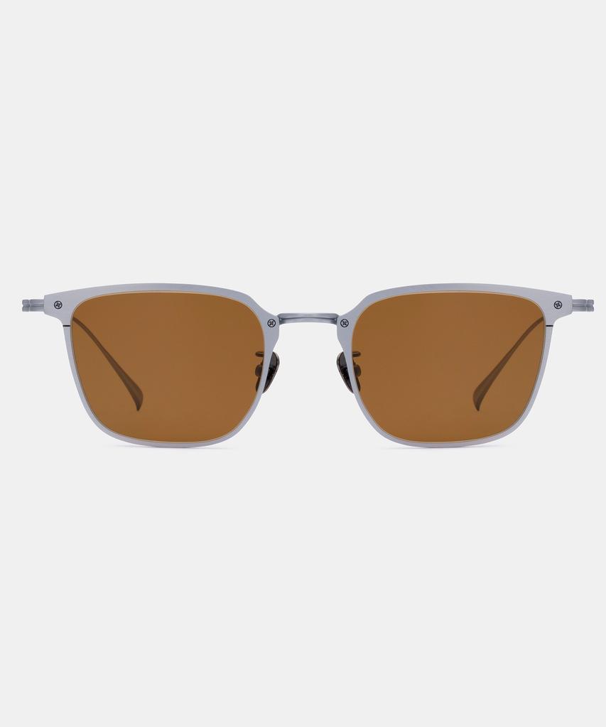 Maeteupeojeu Mp-10 Titanium Brown Sunglass Silver