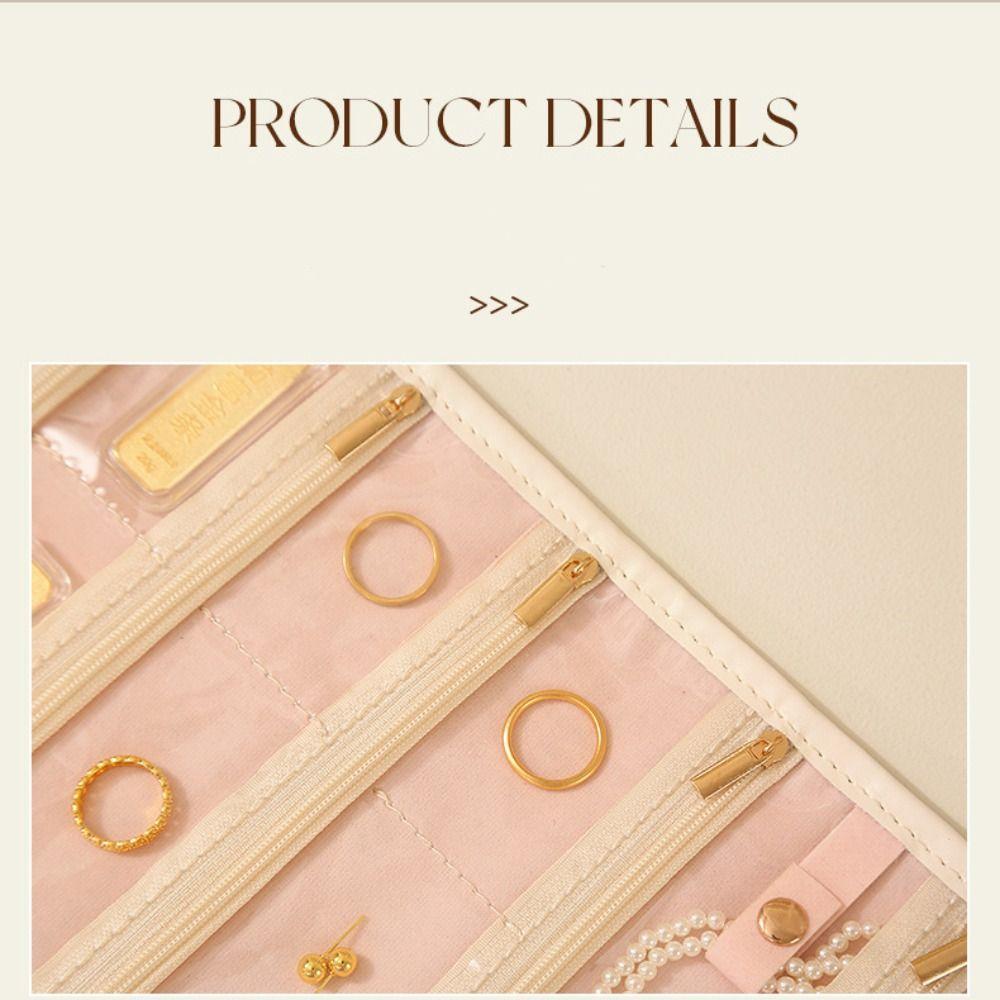 Multi-layer Foldable Jewelry Bag Foldable Jewelry Storage Bag Rings Bracelet