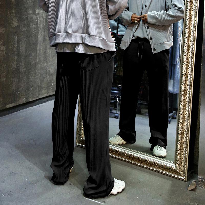 Брюки прямые мужские спортивные брюки модные мужские спортивные брюки однотонные — фото 8