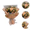 Artificial Flower Bouquet Crochet Design for Holiday Table Centerpiece Gift From Kids