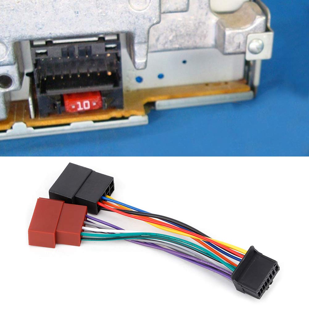 Radio Wire Harness Car Stereo Harness 16 Pin Port Mini ISO 8 Pin Plug Wiring Cable Fit Pioneer 2003