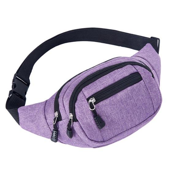 Newest Outdoor Sports Hiking Men Women Canvas Zipper Pocket Waist Bag Fanny Pack Pouch