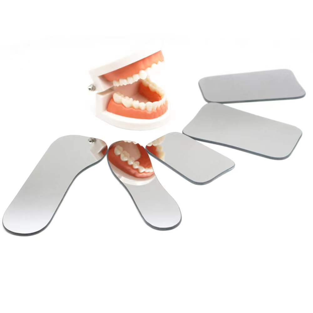 PIORPOY Dentalwerkzeuge Dental Kieferorthopädischer Spiegel Intraoraler Foto Reflektor Doppelseitige Spiegel Zahnmedizin Reflektor 5 Stück/Set