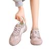 Leather women's spring, summer and autumn new fashion thick-soled heightening casual breathable little white shoes