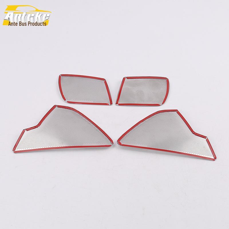 A6L Inner Door Panel Speaker Decorative Cover for 2017, Door Speaker Box Sequin Interior Trim