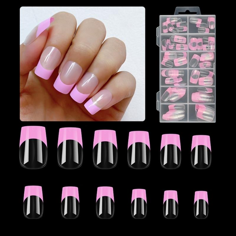European American Style French Press On Nails Extensions for Nail Enthusiasts