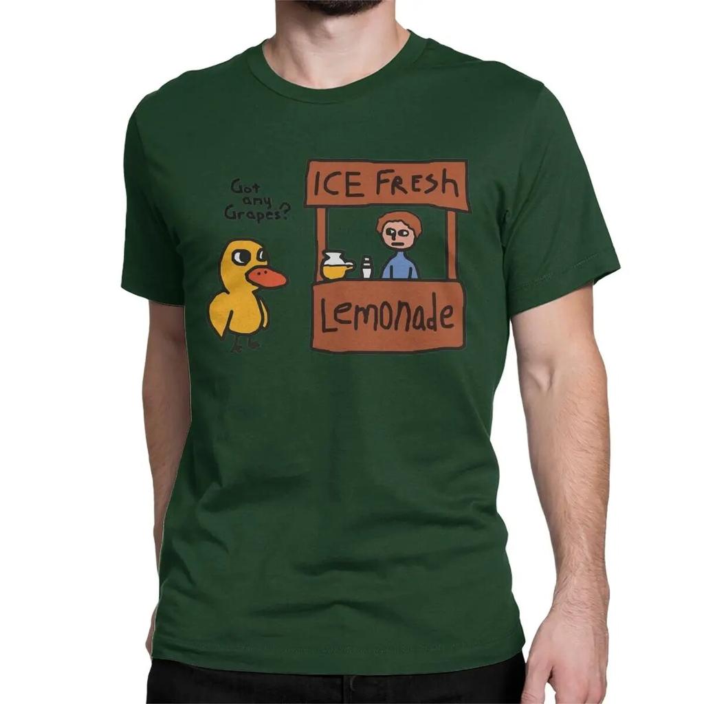 Funny Duck Got Any Grapes T Shirts Unisex Wo Unisex Cotton Vintage T-Shirt Crew Neck Tee Shirt Short Sleeve Clothing Birthday Gift