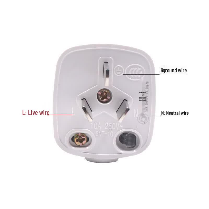 Xingongpai Single-Phase 3-Pin Detachable Power Plug