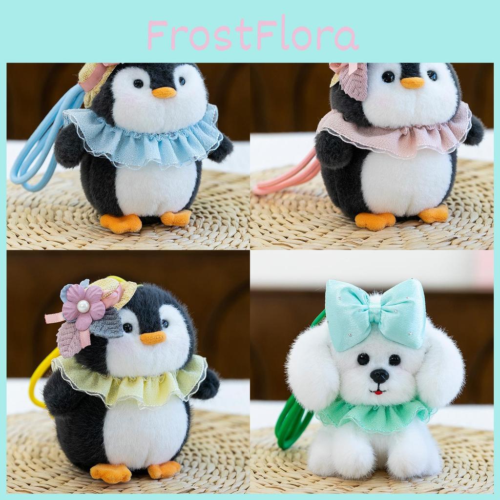 Bear Penguin Dog Animal Plush Keychain Stuffed Toy Cute Doll For Kids Gifts