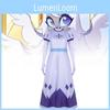 Hazbin Hotel Angel Emily Cosplay Kostume Komfortabelt Polyesterstof Til Halloween