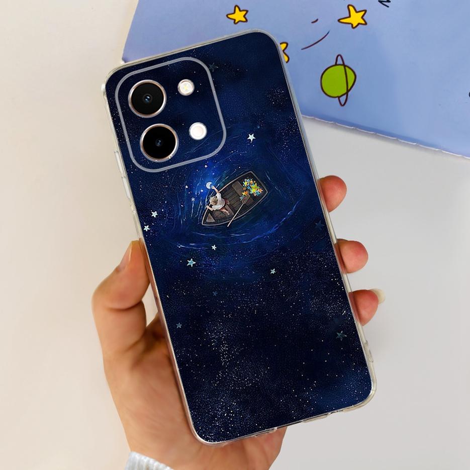Für Vivo Y28 4G Hülle V2352 Niedliche Bemalte Abdeckung Weiche Silikon TPU Handyhülle Für Vivo Y28 Y 28 VivoY28 4G Fundas 6.68'' Coque Capa