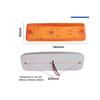 LED Side teardrop marker lights 6 Super Bright LEDs for Truck Trailers Lorries Bus and Other Commercial Vehicles 12v (Amber)