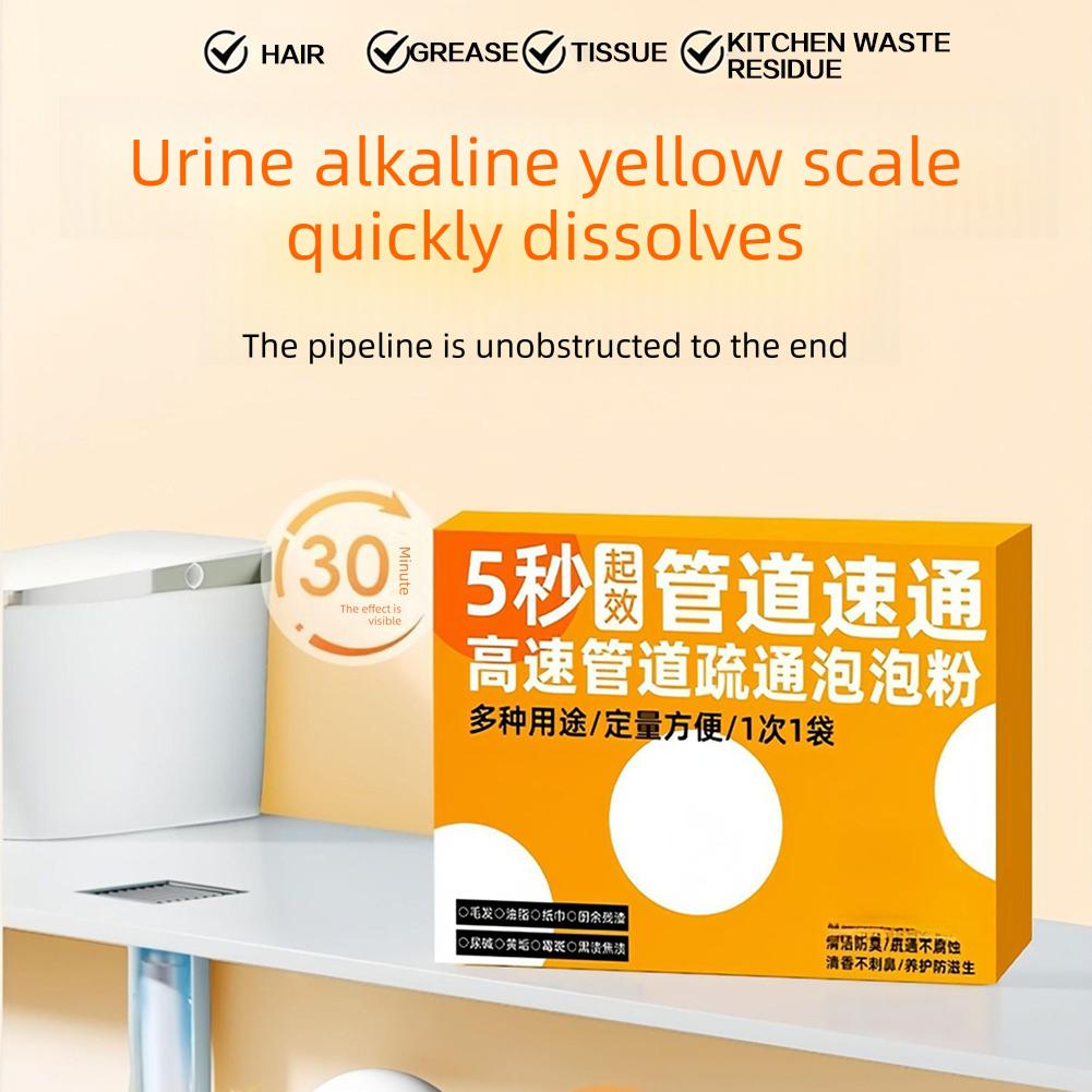 Drain Clog Remover Agents Toilet Pipe Sewer Closestool Dredging For Bathroom
