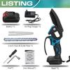 6 Inch 88VF Removable Mini Pruning Electric Chainsaw Cordless Chain Saw Garden Woodworking Power Tools with Battery