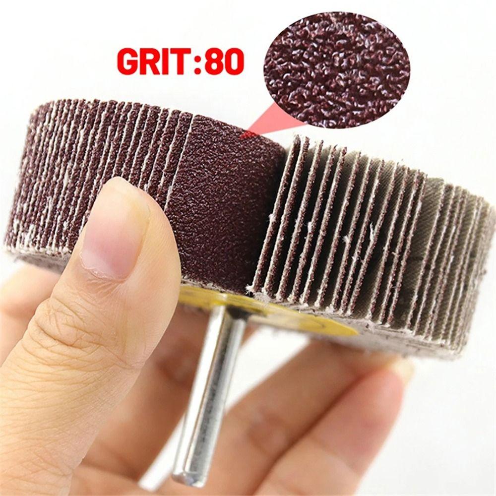 1Pcs Abrasive Grinding Wheel 6mm Shank Sandpaper Polishing Disc Sanding Flap Wheel For Drill