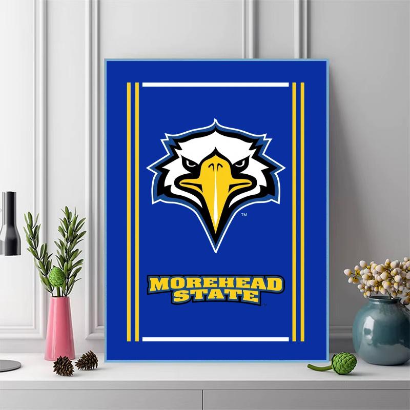 Morehead State Eagles 100% Round Full Drill 5D DIY Diamond Painting Embroidery Cross Stitch Rhinestone Décor