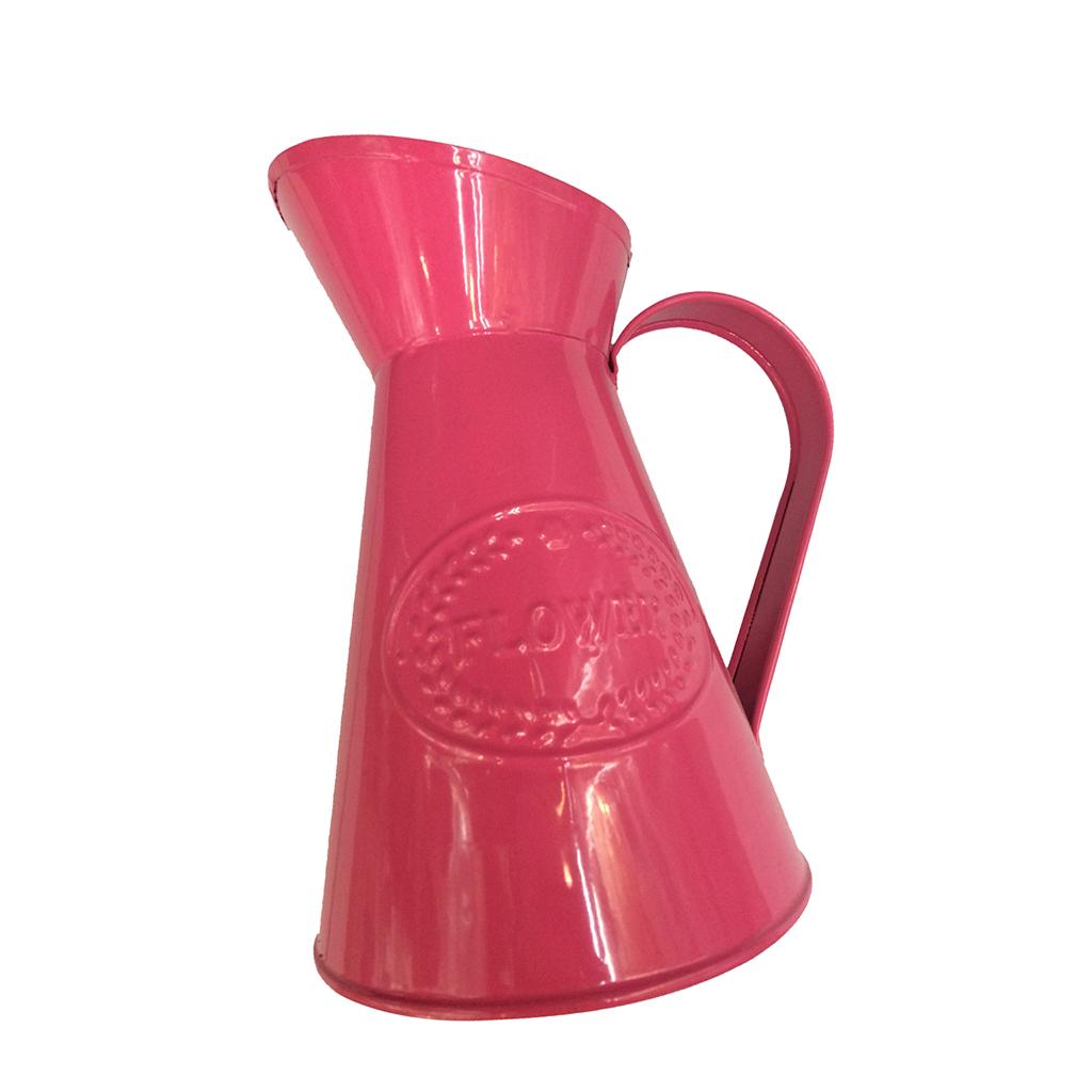 Country Style Metal Vase Flower Pot Jug Holder Wedding Retro
