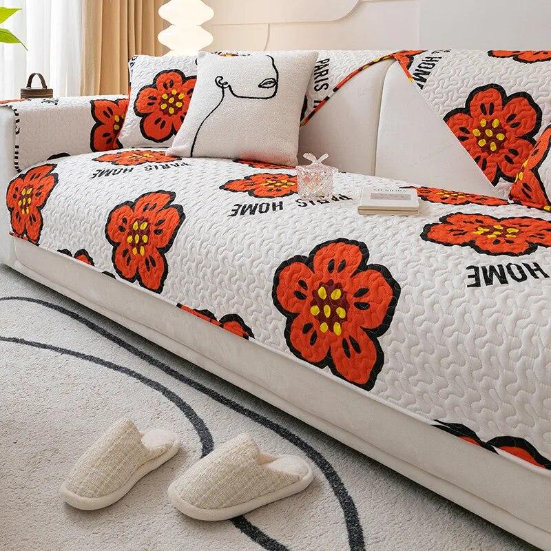 

Весна-лето с цветочным узором, чехол для дивана, коврик, подушка, модное удобное нескользящее полотенце для спинки дивана, L-образный чехол для мебели для дивана 90x240cm 1pcs