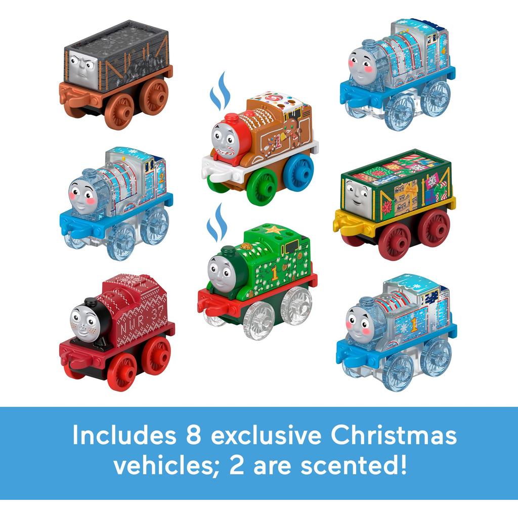 Thomas & Friends Mini Advent Calendar 2024 - 24 Mini Train Toys, Christmas Gift for Preschool Kids 3+