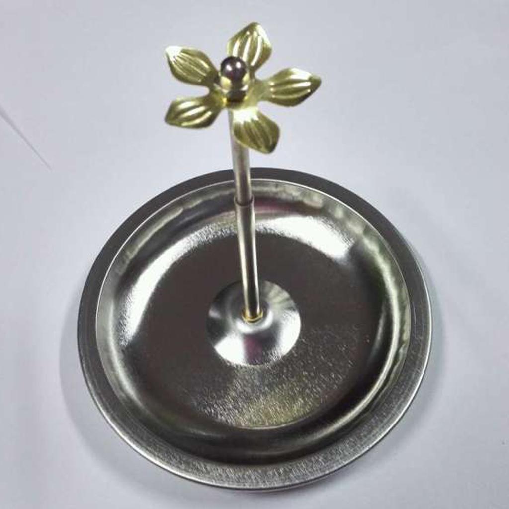 Verstellbare Räucherstäbchenhalter-Brennerplatte für Sandelholzspiralen, 2 Stück, 11 cm