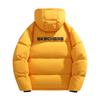 Skechers Diamond Series Hooded Pocket Short Solid Color Down Jacket Unisex Jacket Cadmium-Yellow L424U278B-00H4