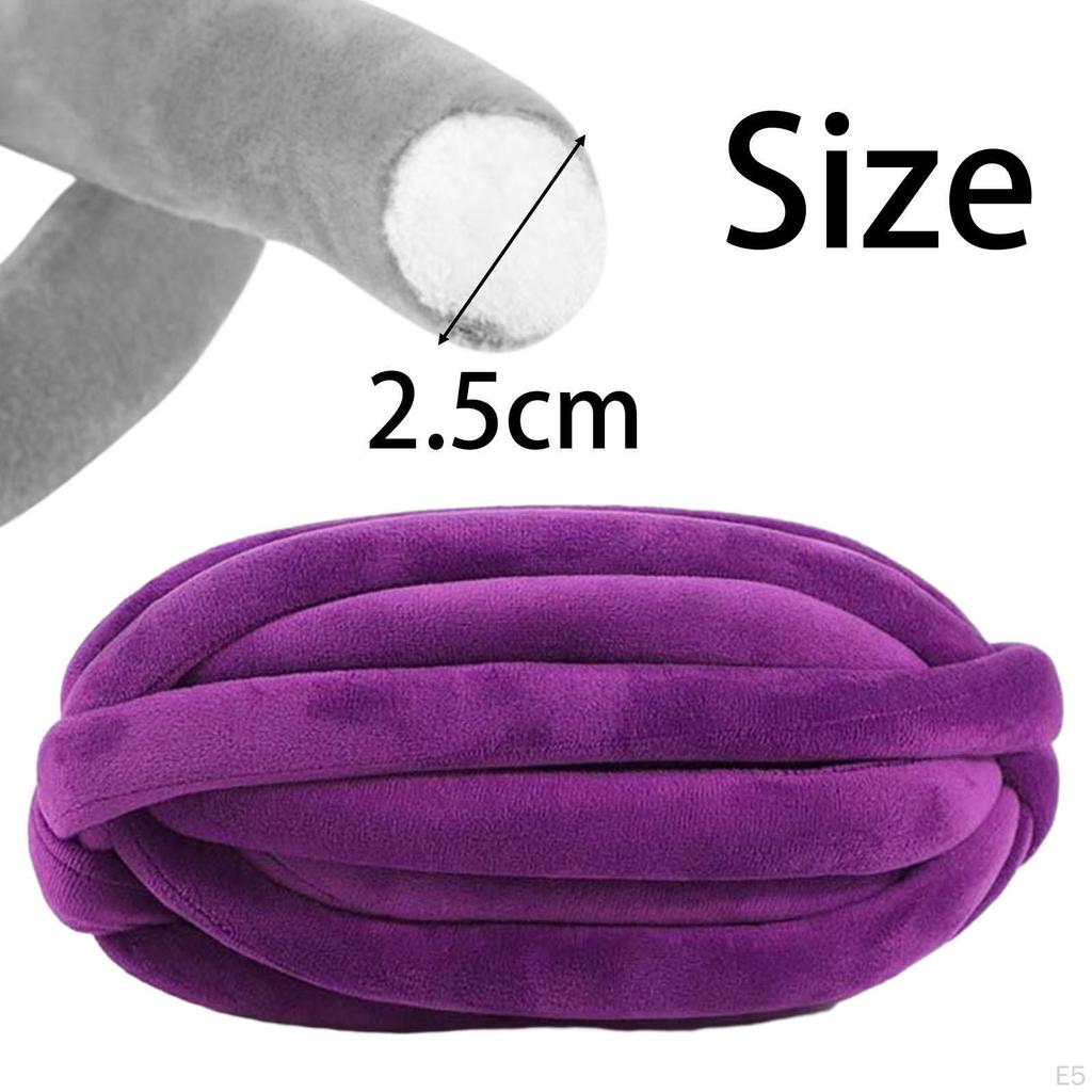 Gruba włóczka Bulky Jumbo Tubular Arm Knitting na poduszkę, koc, matę