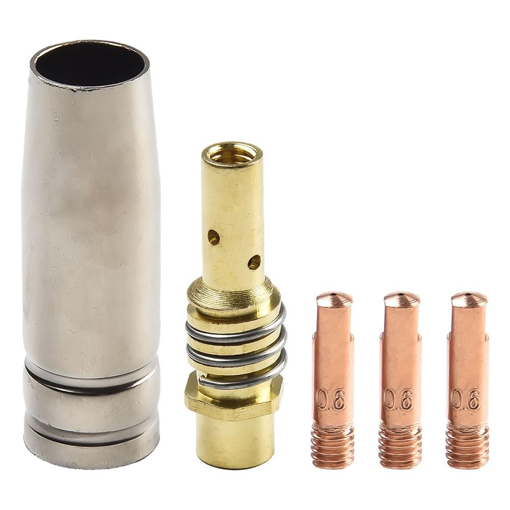 1 Set Welding Nozzle MIG Contact Tip Consumables MIG Welding MB15 15AK Contact Tip 0.6/0.8/0.9/1.0/1.2mm