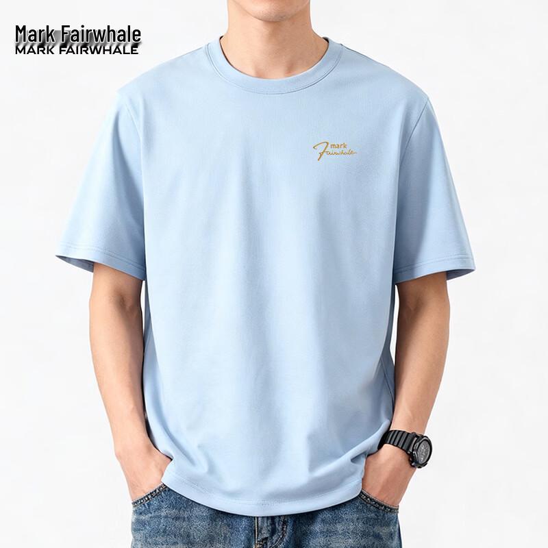 

Mark Fairwhale Men s Pure Cotton Short Sleeve T-Shirt 4XL