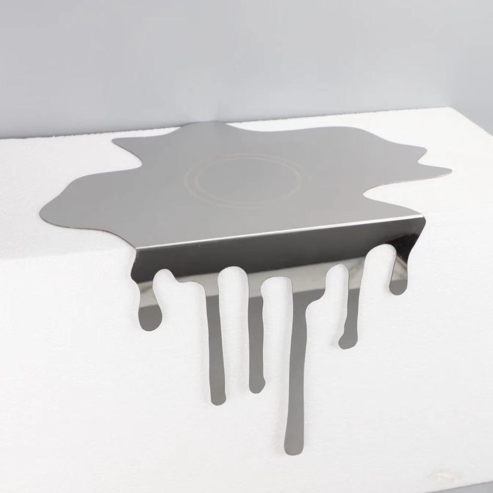 Minimalist Water Droplet Decoration Stainless Steel Mug Pad  Restaurant Table Stainless Steel