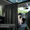 Sealed Car Isolation Curtain - Commercial Vehicle Taxi Cab Partition Protection Air-Conditioning Sunshade Privacy Curtain