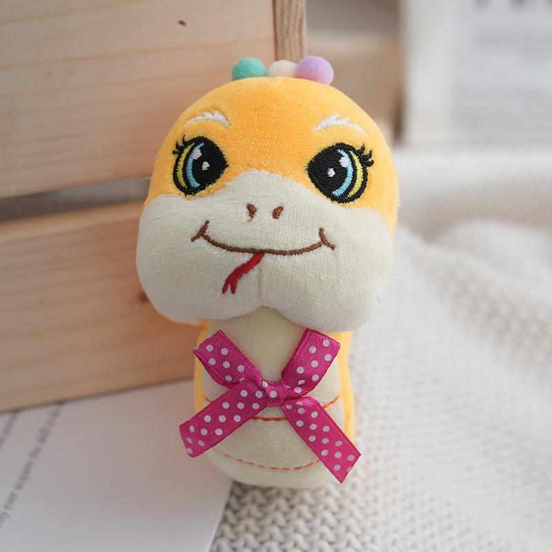 Adorable Plush Toy Cartoon Snake Creative Long Pillow Doll Soft Stuffed Keychain