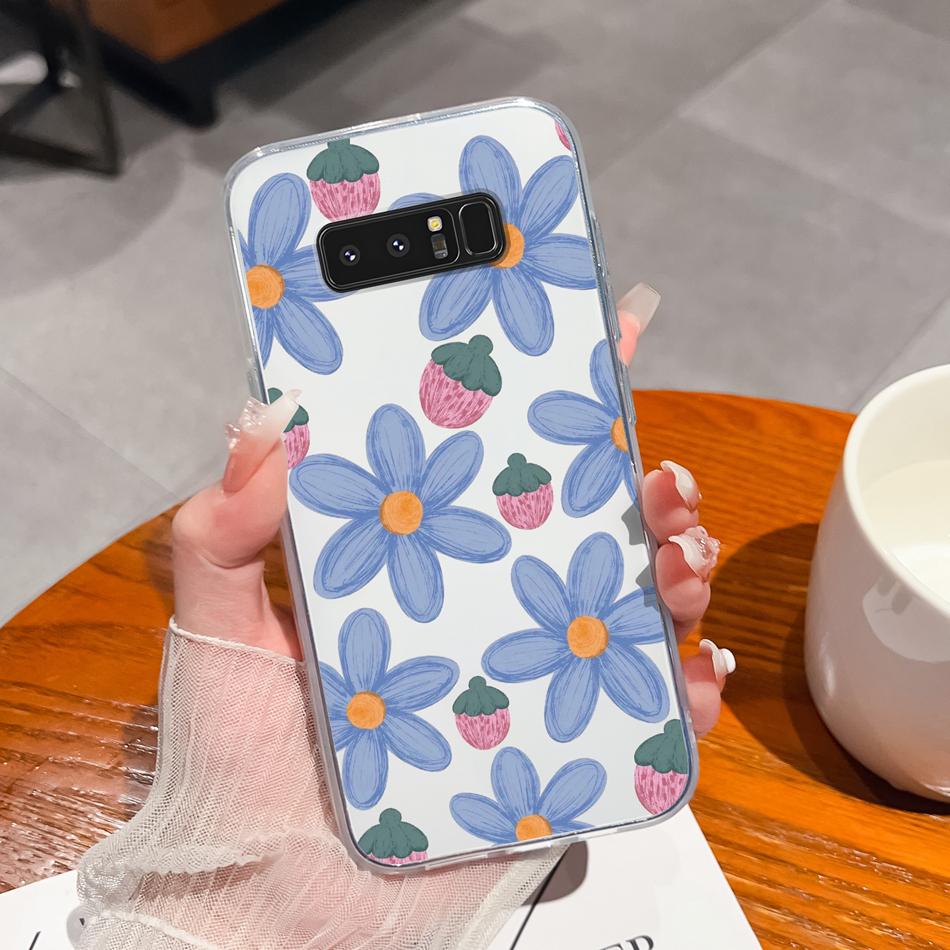 For Samsung Galaxy Note 8 9 20 Phone Cases Creative Soft TPU Silicone Clear Anti Drop Back Cover For Samsung Note8 Note9 Note20
