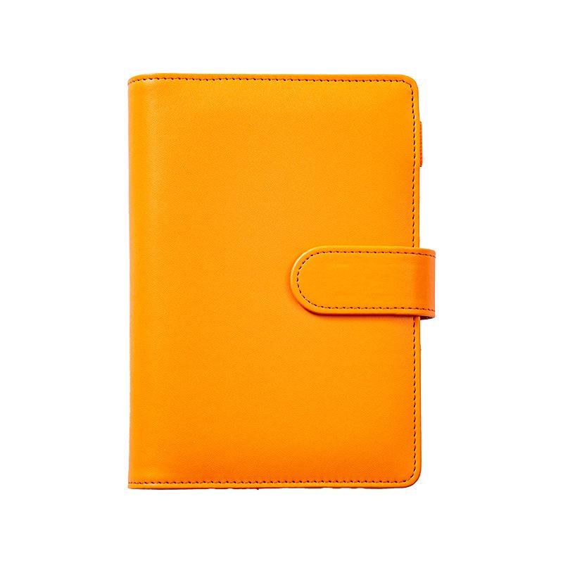A6 Zipper Pouch Notebook: PU Leather Macaron Loose-Leaf Journal