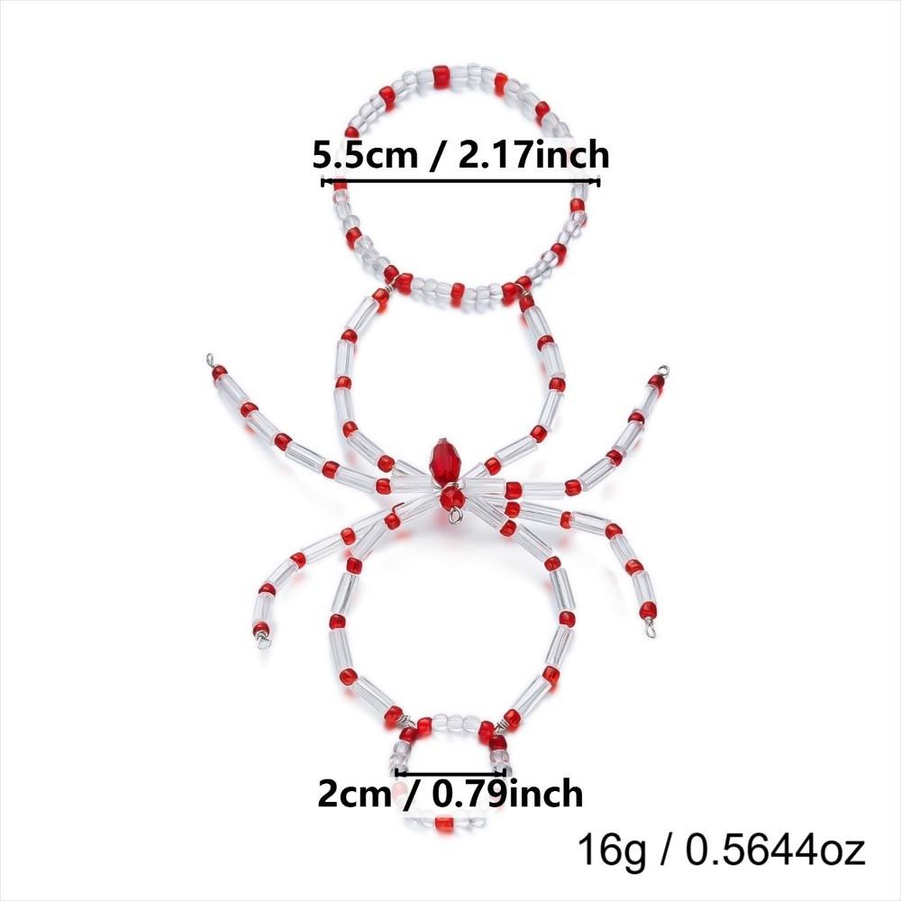 Dunkler Punk Halloween Armreif Elastische Halloween Handdekoration Lustige Spinne Stretch Armbänder Mädchen